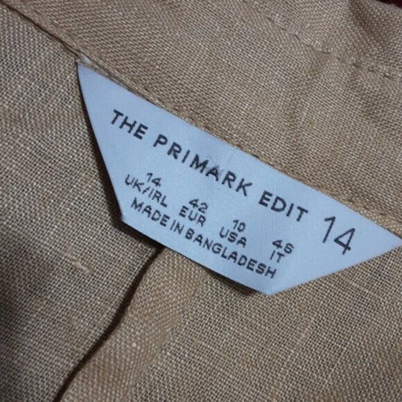 Vintage The primary linen maxi dress khakis button down women 10 vacation casual - Picture 8 of 11